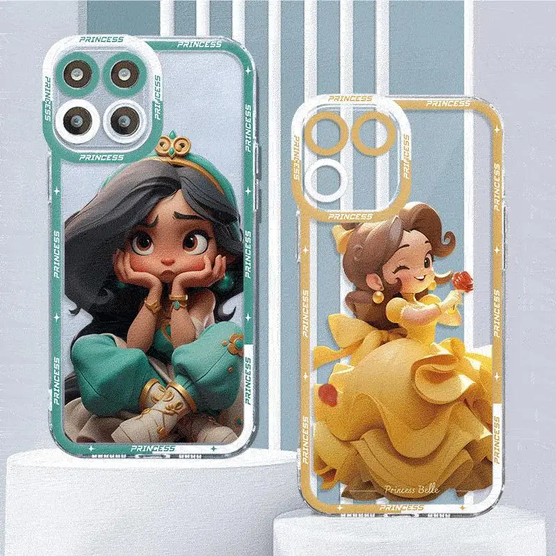 Case For Huawei Honor X8a 4G X8 5G 90 Lite X9a Angel Eye Phone Cover Clear Funda Silicone Bumper Shell Princess Bella Disney