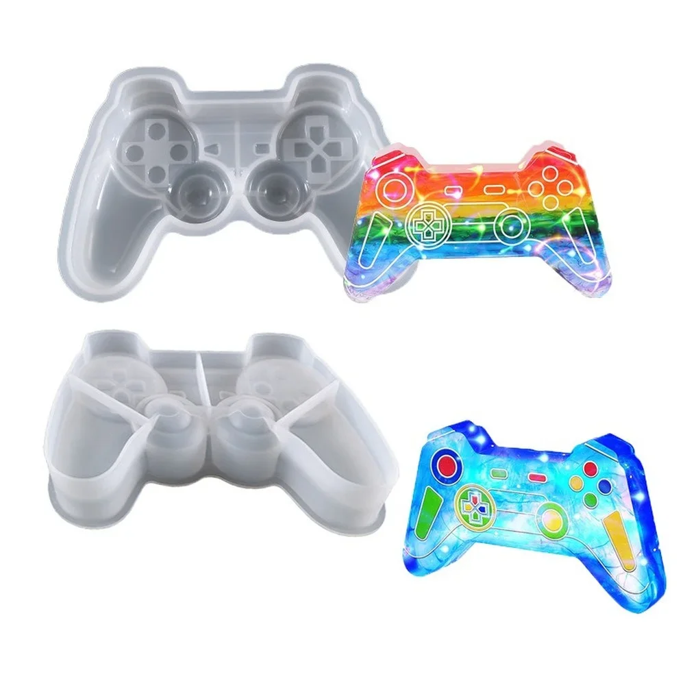 Game Controller Cake Fondant Mold Chocolate Candy Molds DIY Gamepad Cupcake Topper Decoration Silicone Resin Epoxy Clay Mould