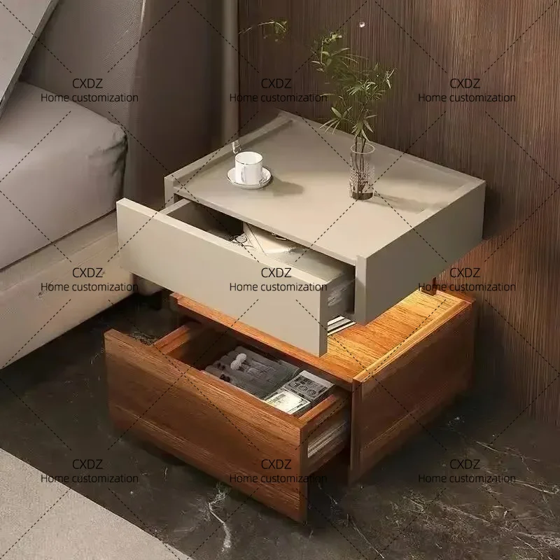 XX Table Simple Storage Bedside Luxury Trendy Night Table Modern Premium Comodini Camera Letto Bedroom Furniture