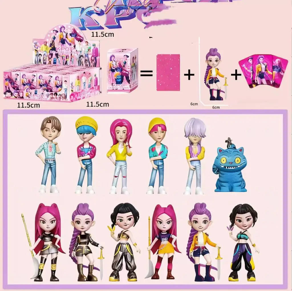 2025 caliente Anime KPop Devil Hunter muñeca vinilo juguete Rumi Mira Zoi personaje vinilo máscara caja ciega ornamento juguete regalo de Navidad