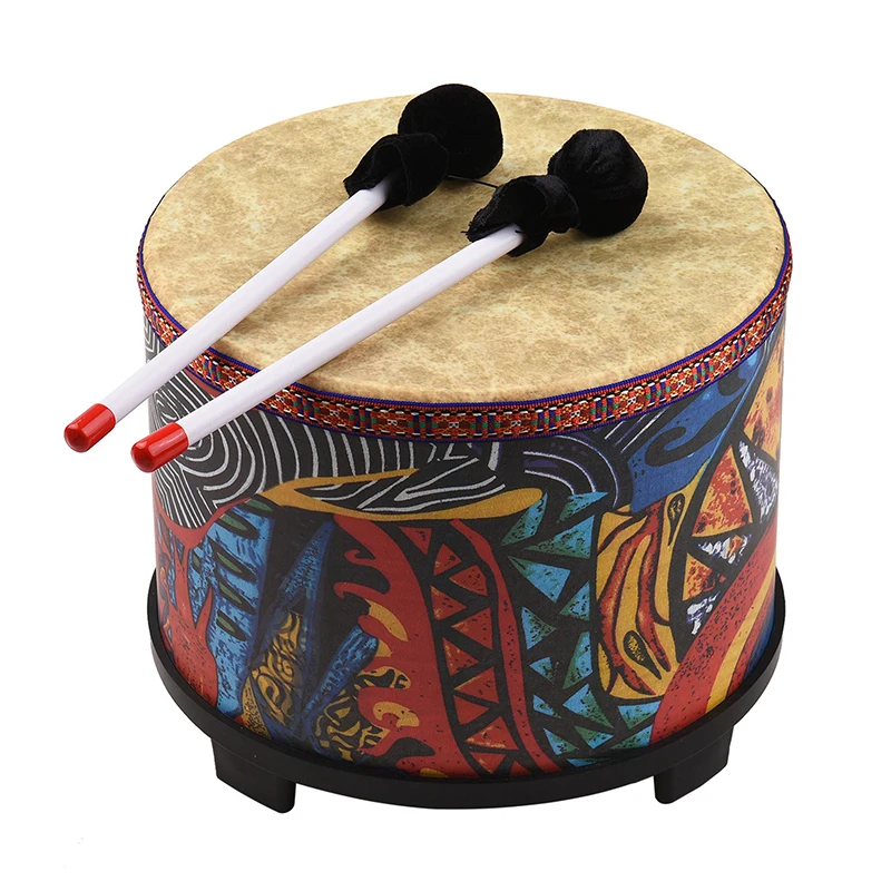 المحمولة طبلة باص 10 بوصة العرقية نمط طبلة خشبية للأطفال الموسيقى الطبول المبتدئين الآلات الموسيقية المهنية قرع