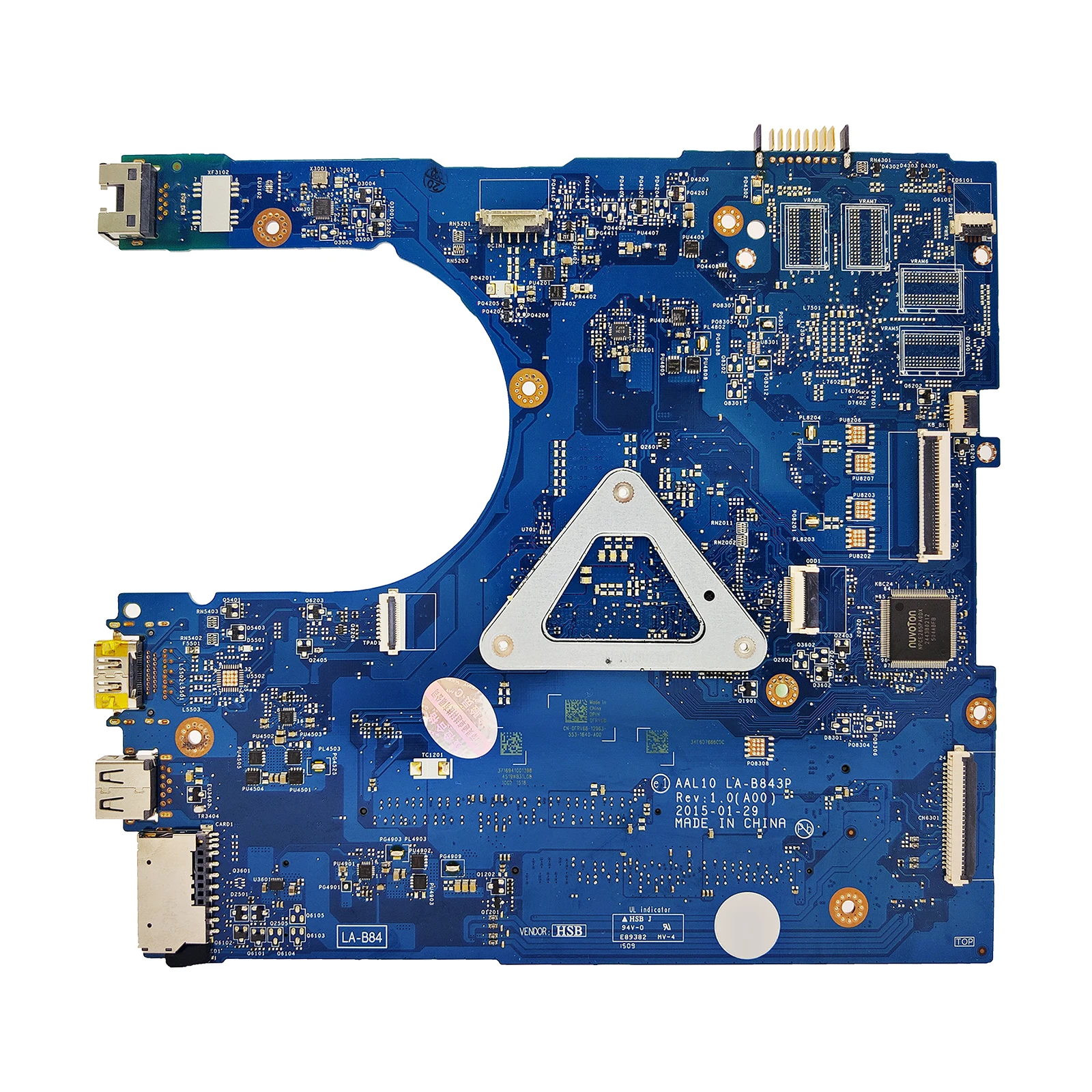 لديل انسبايرون 5458 5558 5758 اللوحة الأم للكمبيوتر المحمول LA-B843P i3 i5 4/5th 04RYMR 0PPD60 GPU VGA أو HDMI اللوحة الرئيسية Latitude 3420
