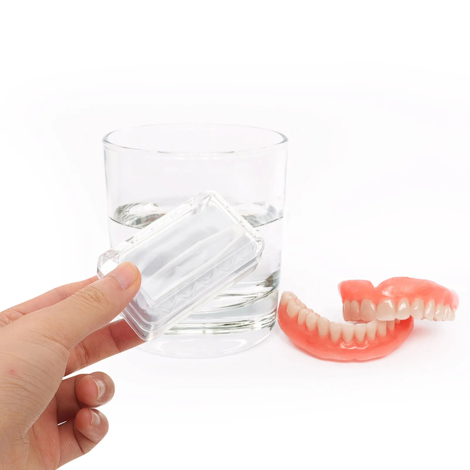 

2Pcs Denture Storage Case Portable Brace Box Travel Container Retainer Holder Compact Small Orthodontic Protector Carrying Box