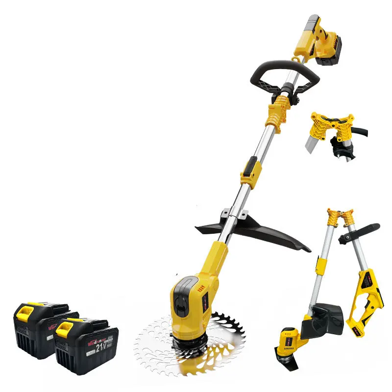 Foldable Electric Grass Trimmer Long Battery Life Weeder Garden Pruning Grass Cutter Brush Cutter Weeding Machine