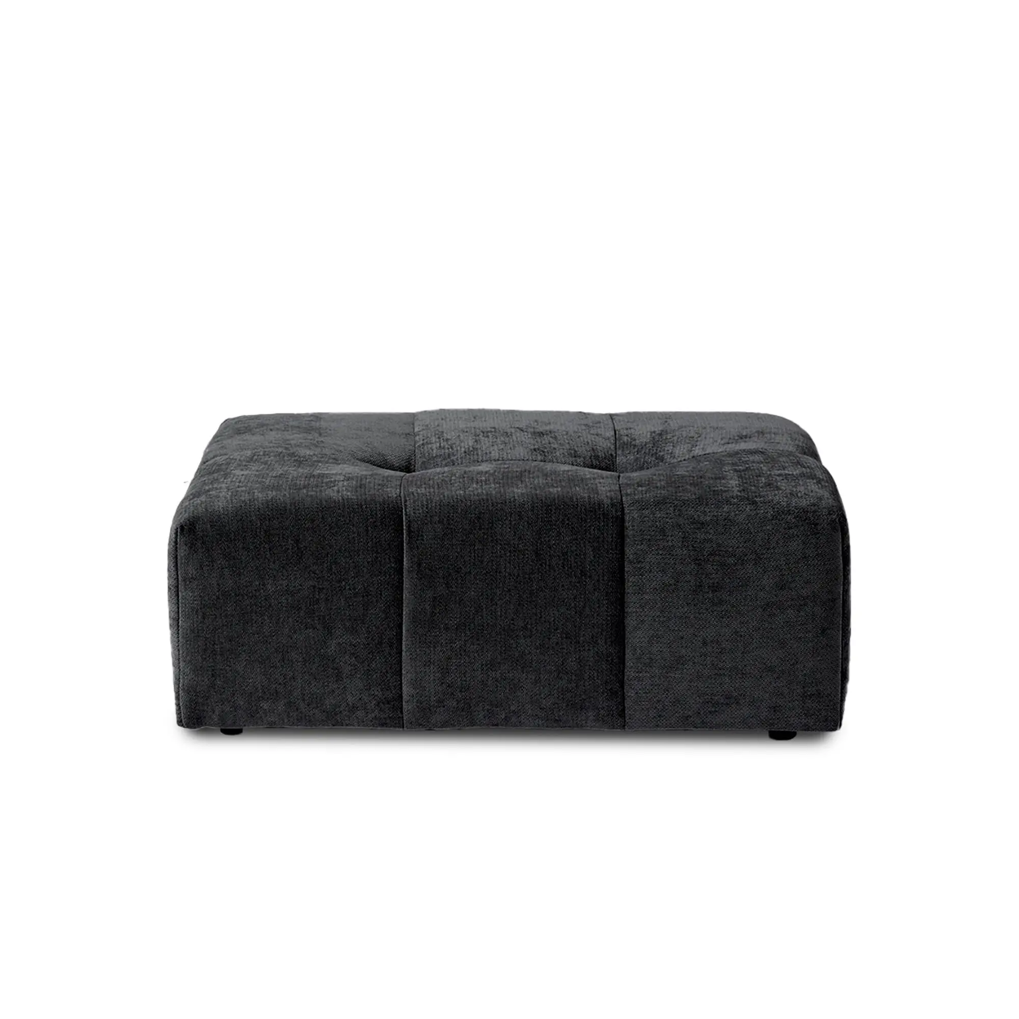 Modern Ottoman Seat for Living Room, Linen Fabric Ottomans, Minimalist Foot Stool, Comfy Breathable Footstool for