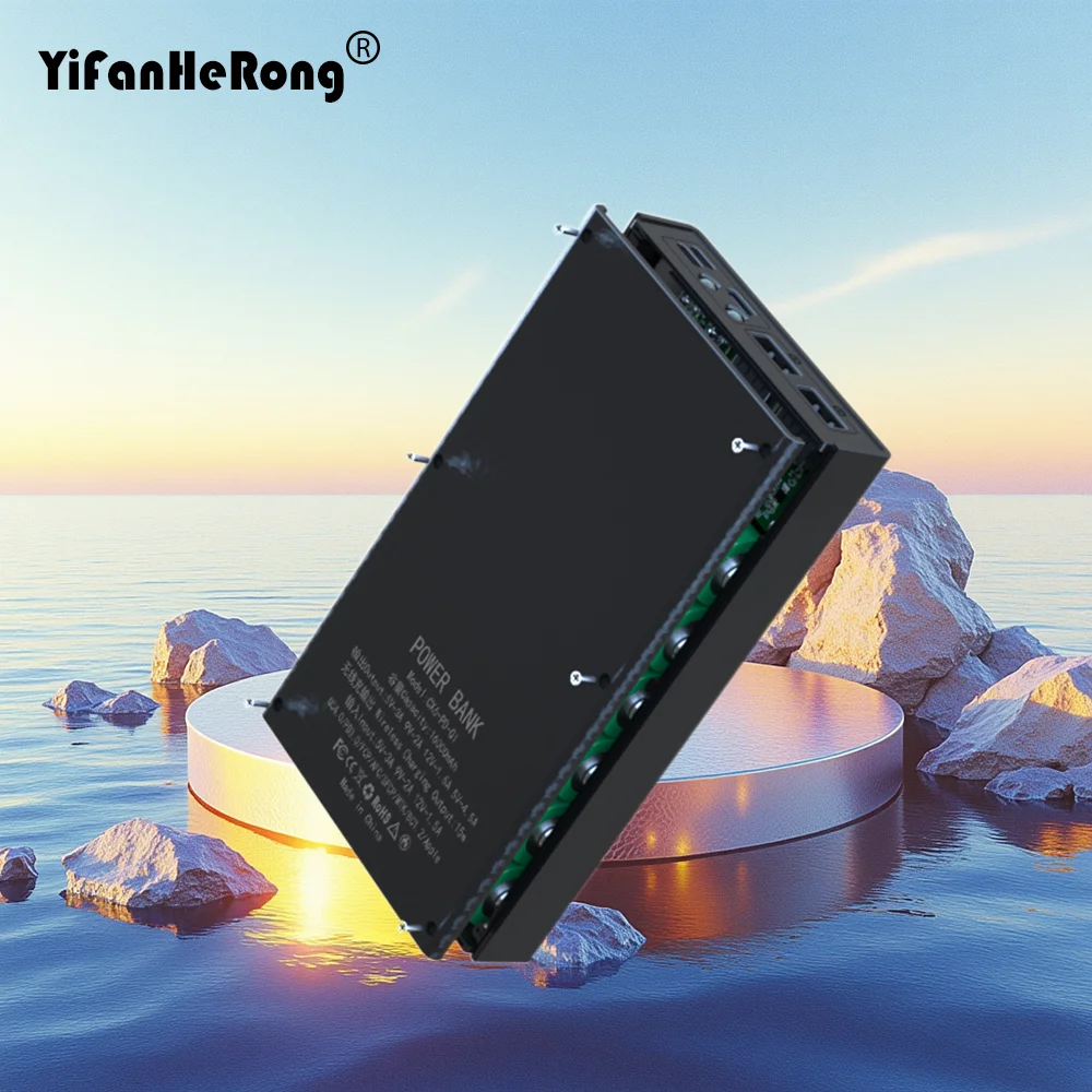 4/6/8 Batteries Charger Box Wireless Fast Charge Power Box Power Bank DIY Detachable DIY Power Bank Case 18650 Battery Power Box