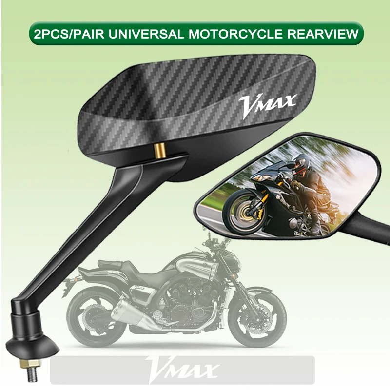 

Modified Carbon Fiber Shell Side Mirrors Anti Glare Rearview Mirror For Yamaha VMAX 1200 VMAX1700 VMAX1200 VMAX 2025 Upgrade