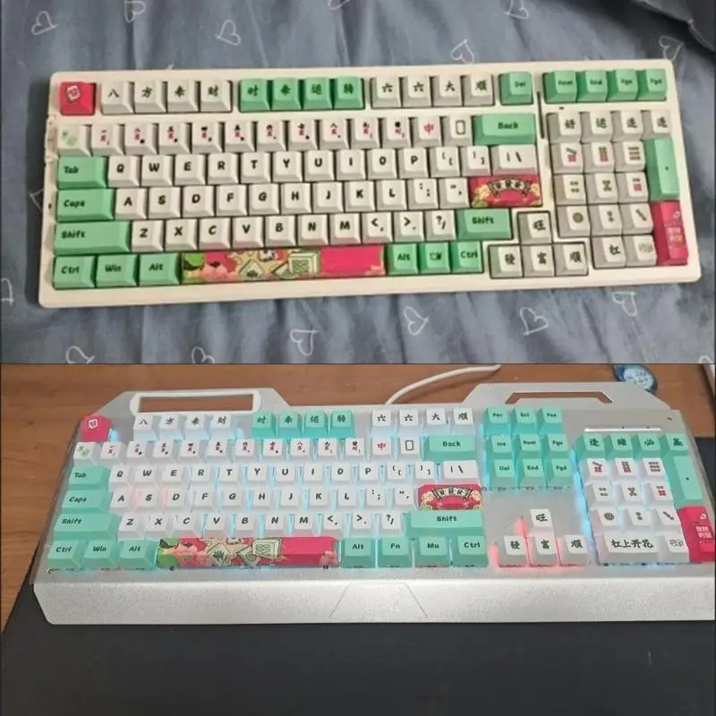 

R53C 123-клавишные колпачки из ПБТ с оригинальным профилем, сублимационные колпачки для механических клавиатур