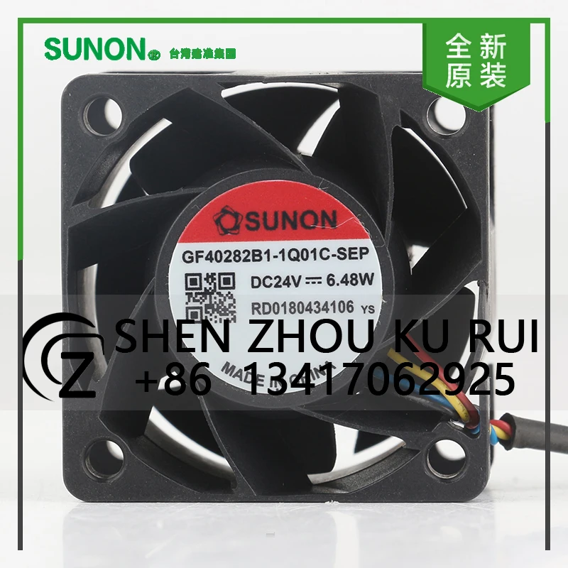 

New original Sunon 5V 12V 48V DC24V 6.48W AC EC 4028 40X40X28MM 4CM waterproof inverter four-wire GF40282B1-1Q01-SEP cooling fan