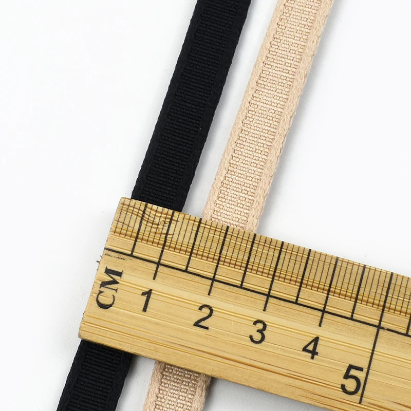

5-20M 10mm Nylon Tubular Bra Straps Rubber Bands Ribbons Dresses Shoulder Elastic Strap Webbing Lace Trim DIY Sewing Accessories