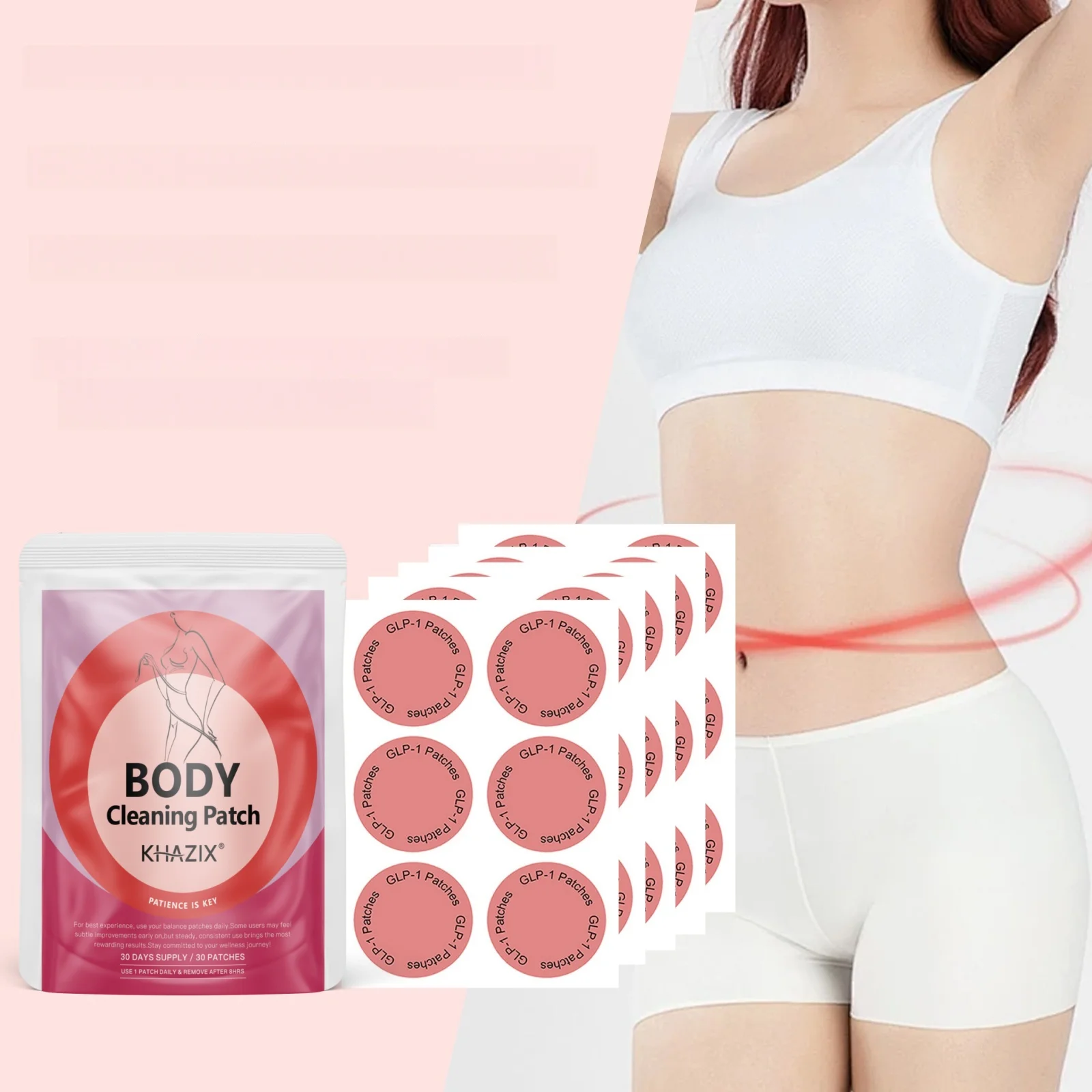 12pcs/30pcs body care patches gently nourish the skin and fit lightly. Portable and easy-to-use body care patches are always ava
