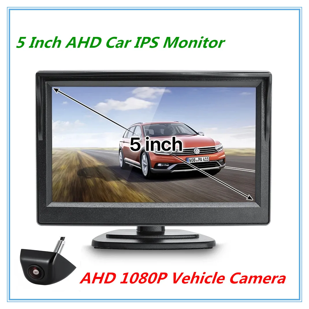 

5-дюймовый экран AHD 1920x108, 0P IPS, автомобильный монитор с ночным видением Starlight, AHD 1080P, Автомобильная камера заднего вида