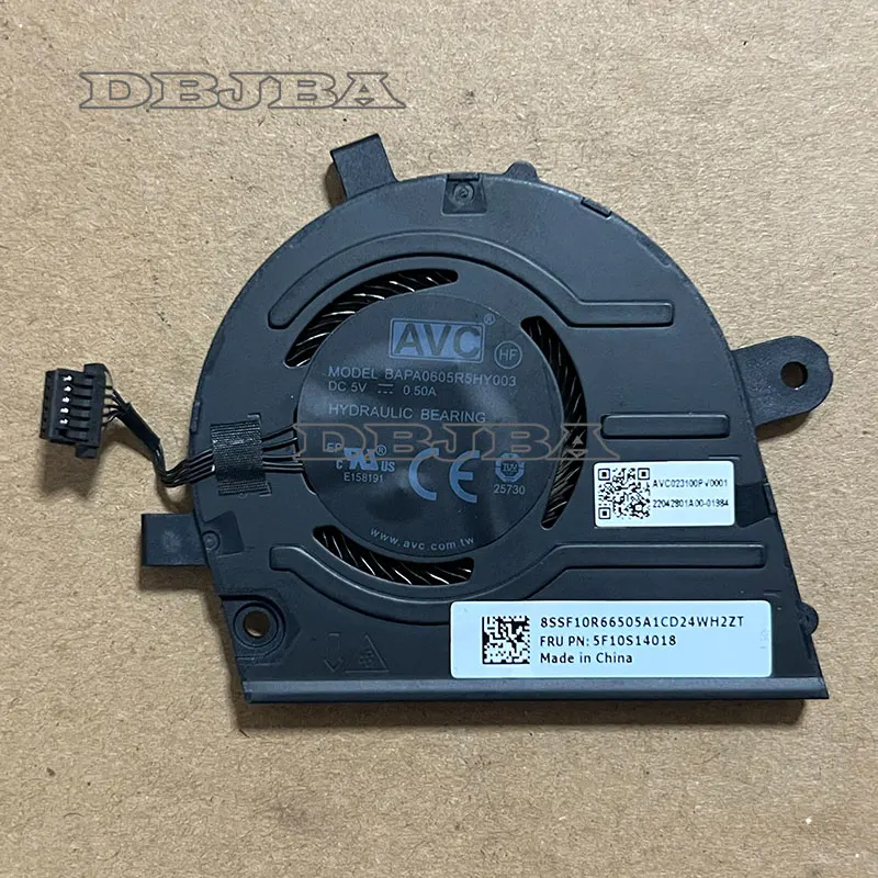 

Вентилятор охлаждения процессора ноутбука для Lenovo ThinkBook 13x G2 IAP 21AT Gen 2 BAPA0605R5HY003 5F10S14018 5 В 0,5 А