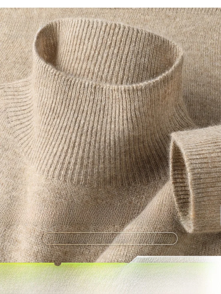 

Женский свитер из кашемира с высоким воротником, теплый, мягкий, тонкий, из 30% кашемировой шерсти, осенне-зимний, повседневный