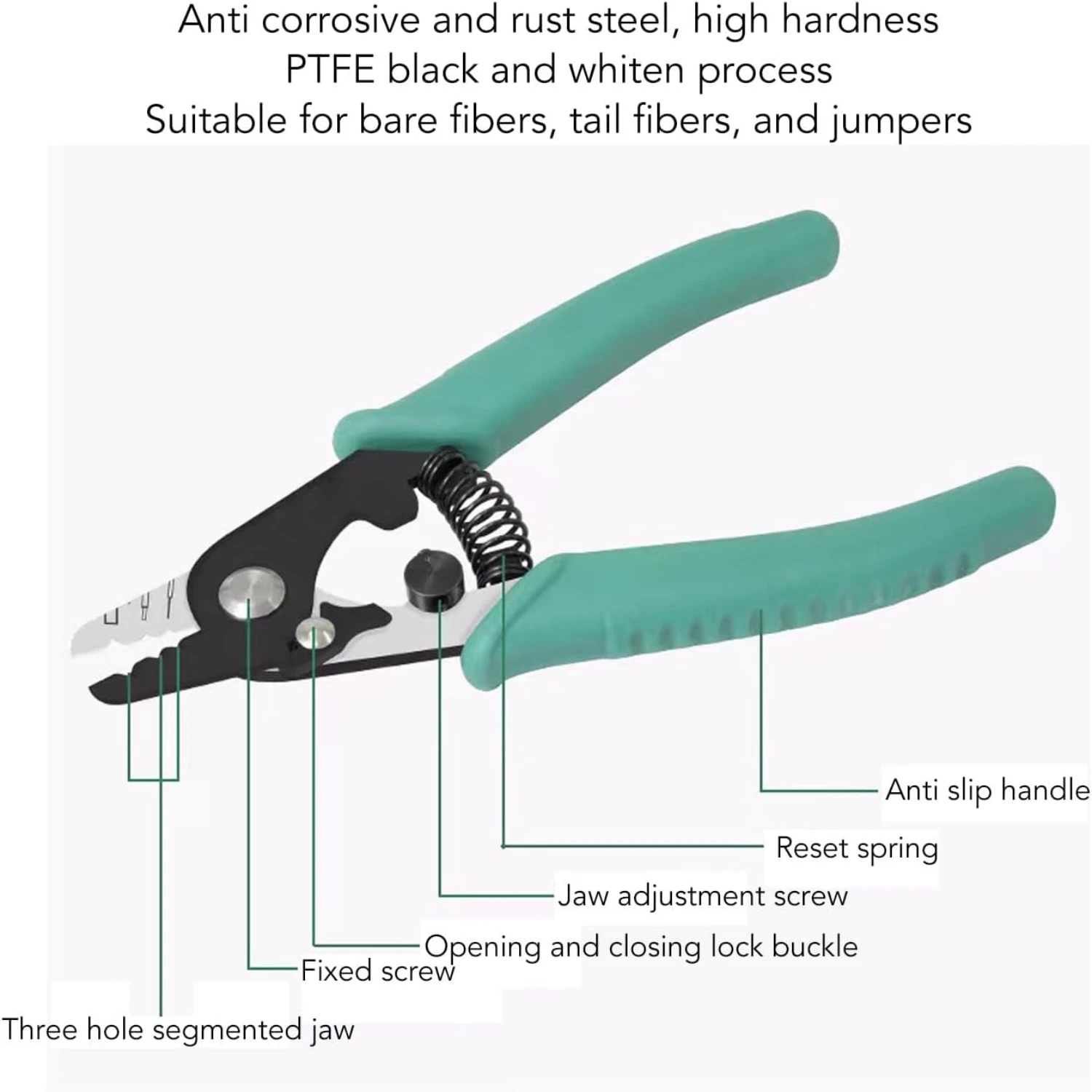 Dénudeur de fil en acier allié ergonomique, efficace et fiable, installation FTTH sans ents Pride ise Stripping, assure une qualité supérieure