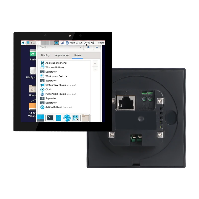 4 Inch Quad-Core Linux Debian Smart Switch Module IPS Touch Screen RJ45 POE 32GB Smart Home Control Panel WiFi/ Type-C