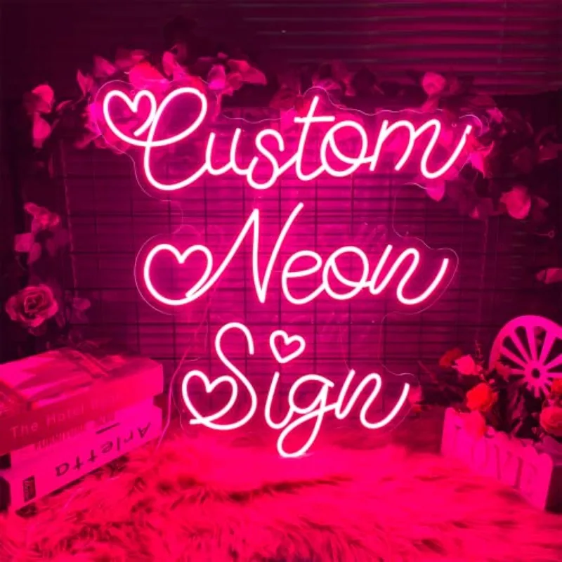 

Customizable LED Neon Signs For Wedding Bedrooms Birthday Parties Personalized Custom Neon Signs Bar Coffee Shop Night Signs
