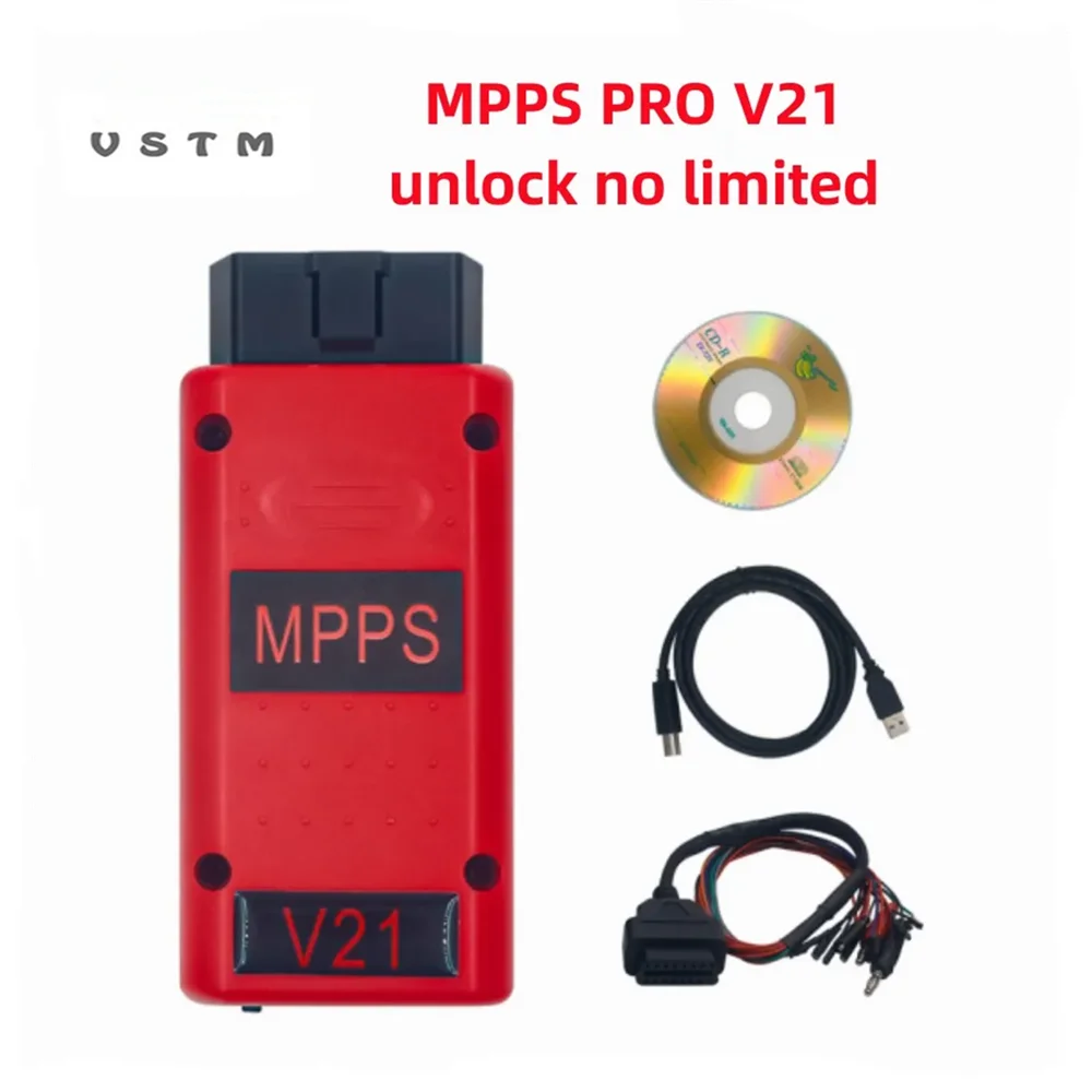 MPPS V21 Unlock Version Life Time Use Mpps V22 Full Chip With Breakout Tricore Cable OBD2 ECU Chip Tuning Scanner Tool