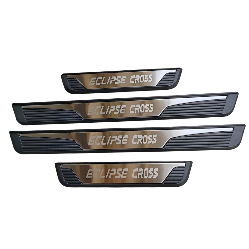 Car Accessories FOR Mitsubishi Eclipse Cross 2021 2022 Door Sill Rear Bumper Protector Sill Trunk Tread Plate Trim Car stickers