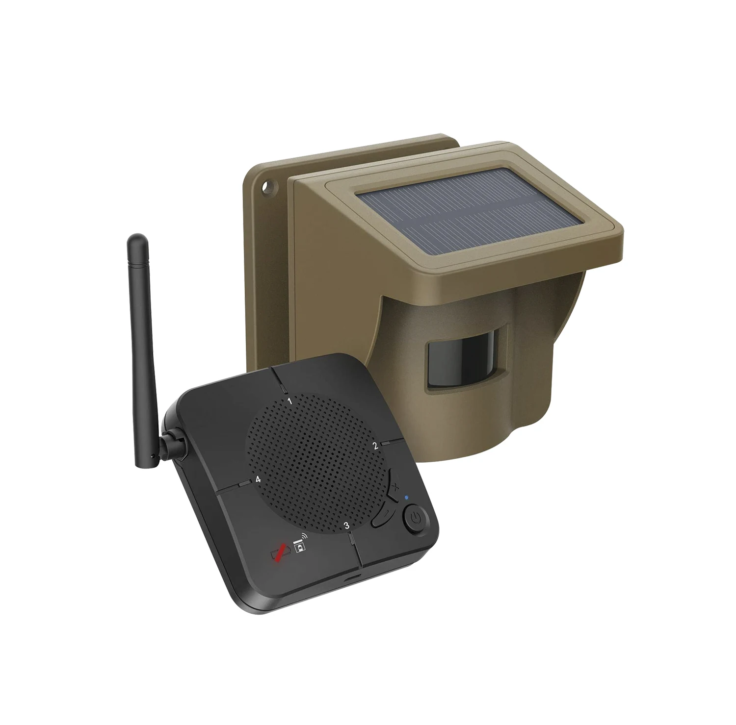 Wireless Transmission Solar Driveway Alarm 800m Range CMOS Sensor Element ABS IP66 Waterproof for Hunting Security