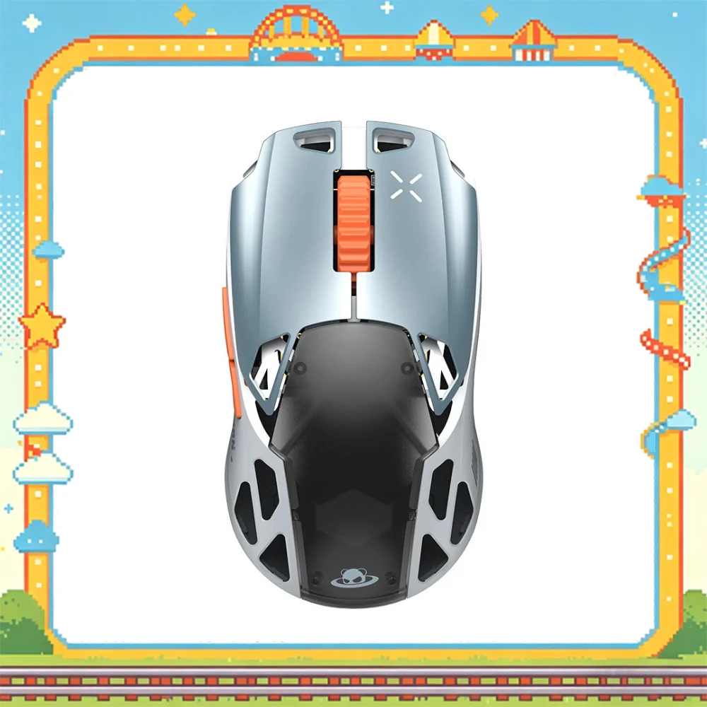 PANDAER IQUNIX Mouse 8K Three Mode Wireless Aluminum Alloy NearLink Lightweight Hollowed Out Low latency Electronic Gaming Mouse