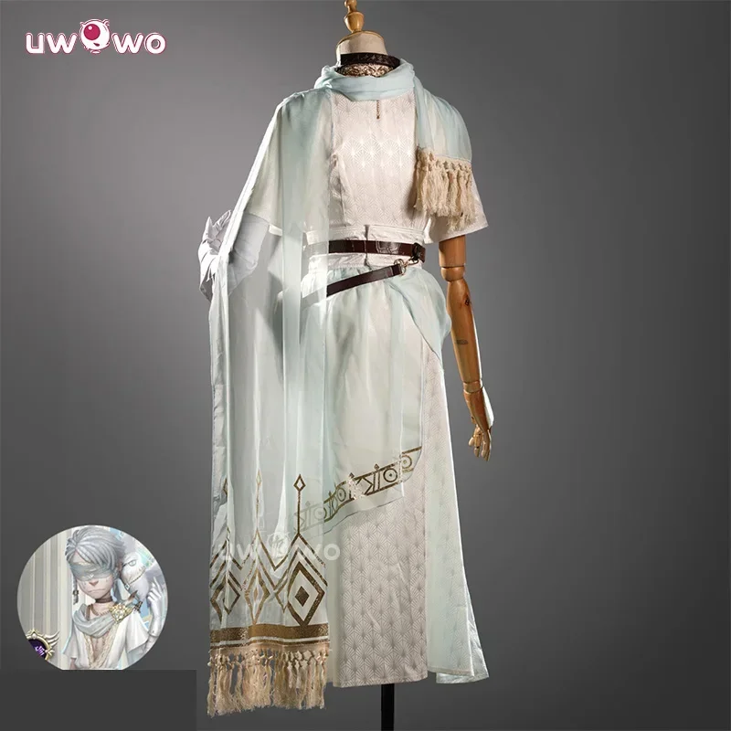 UWOWO Collab Series Game Identity V Seer Eli Clark Cosplay Costume White Suit Fancy Party Outfits