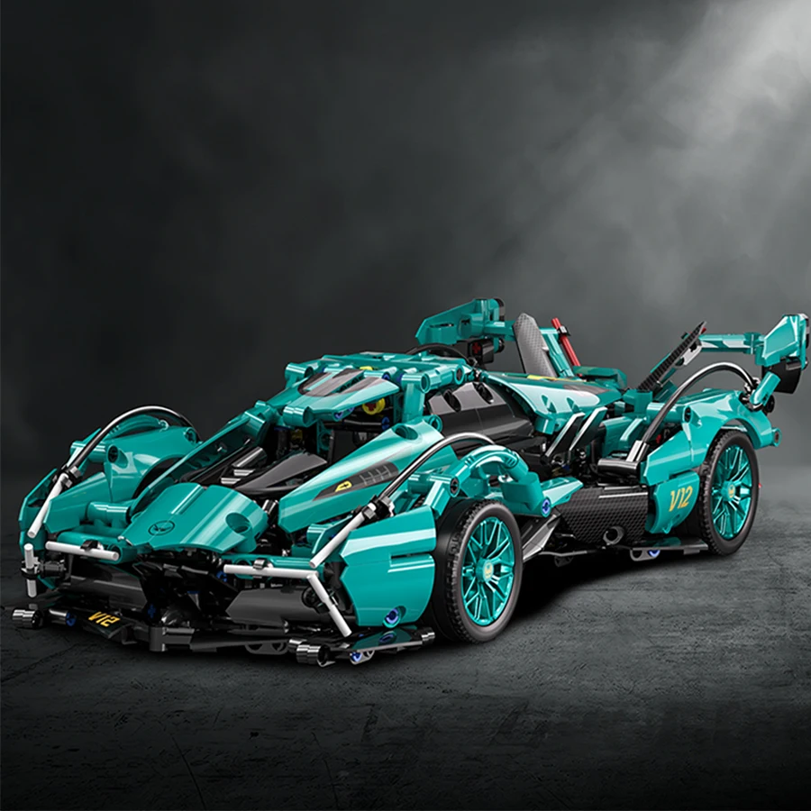 Ensemble de blocs de construction de voiture de sport 1:14, décoration de bureau ou de maison, être assemblé comme pièce d'affichage, parfait comme cadeau pour les vacances