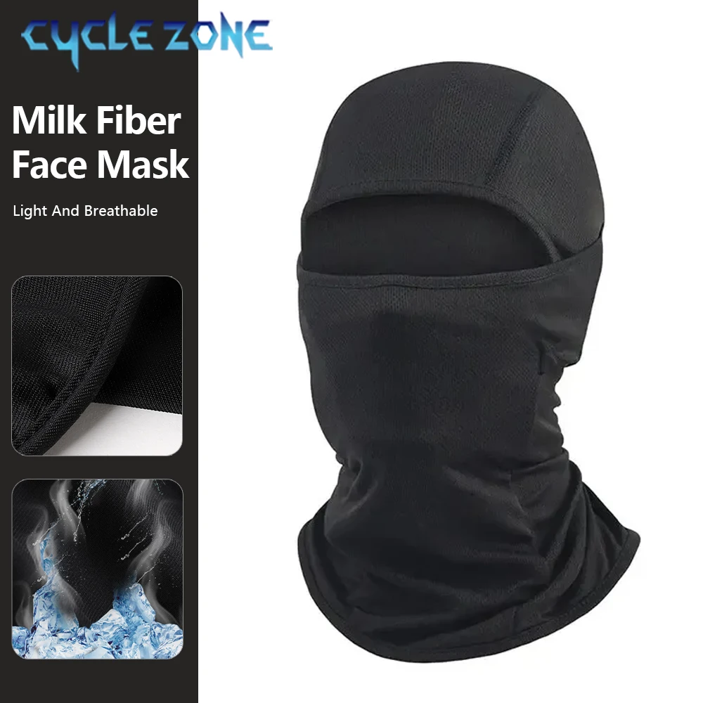 Cycling Face Mask Motorcycle Balaclava Hat Ski Neck Full Face Mask Warmth Windproof Dustproof Scarf Shield Men's Bike Wind Cap