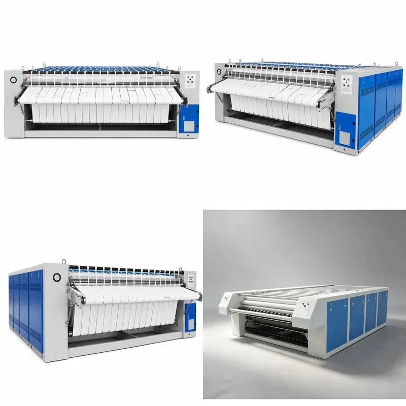 Commercial Industrial Laundry Equipment Stainless Steel Continuous Steam Ironing Machine for Textile
