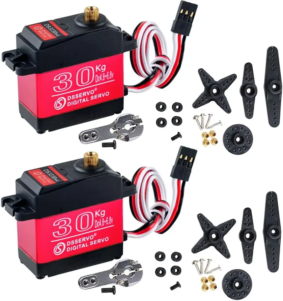 DS3230MG 30KG Metal Gear Digital Servo Waterproof Aluminium Case RC Servos Motor for 1/8 1/10 1/12 RC Car Control Angle 180/270°