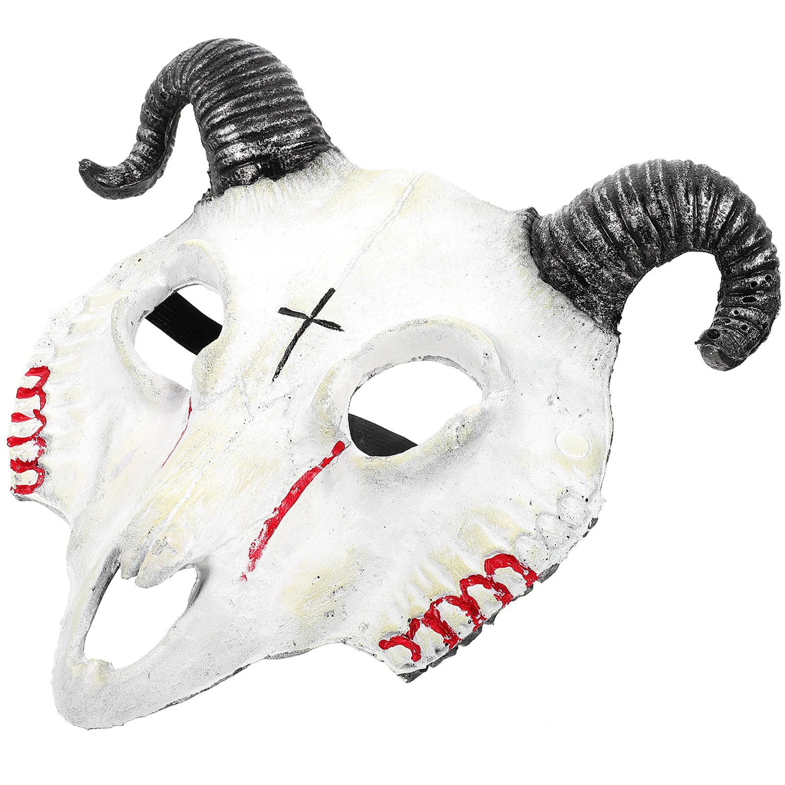 

Goat Skull Props Costume Mask Realistic Terrifier Horror Style Creepy Halloween Boys Accessory Masquerade