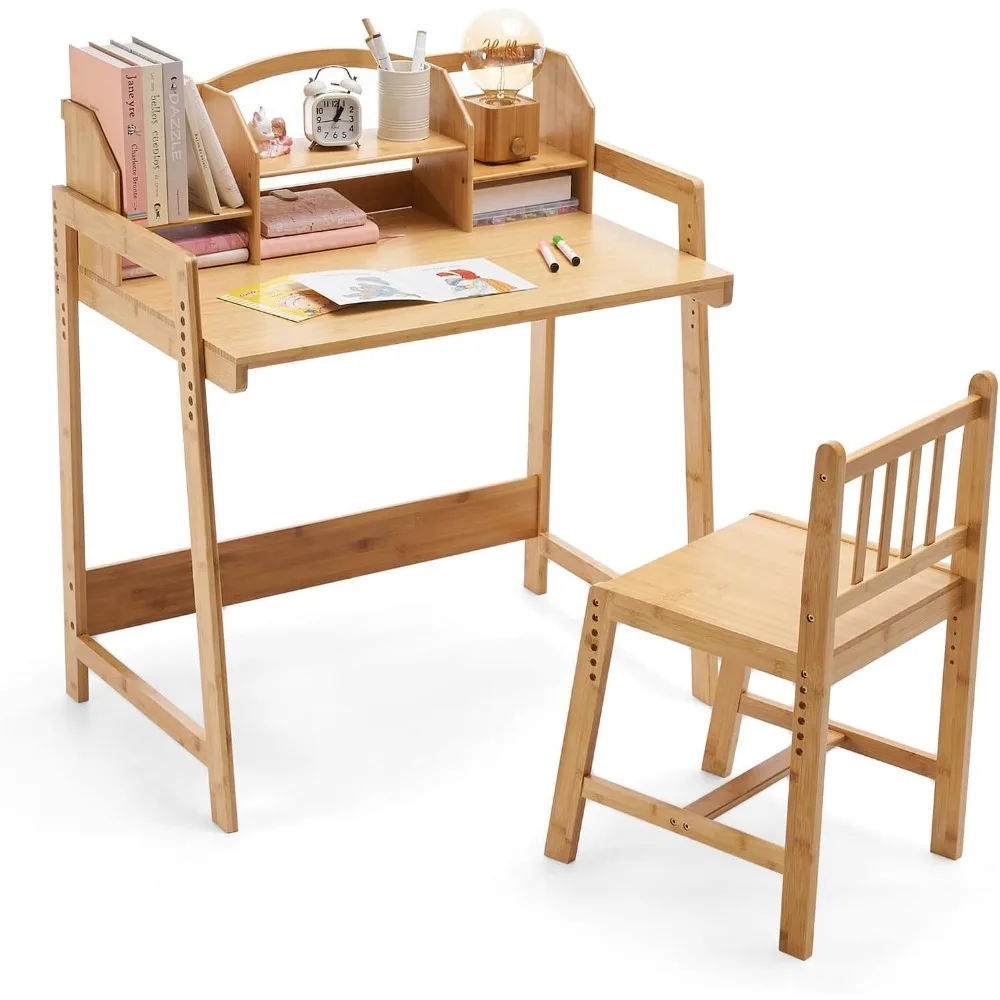 

Kid Desk and Chair Set - Kids Desk with Chair - Modern Kids Study Desk and Chair Set - Ideal for Homework and Art Projects