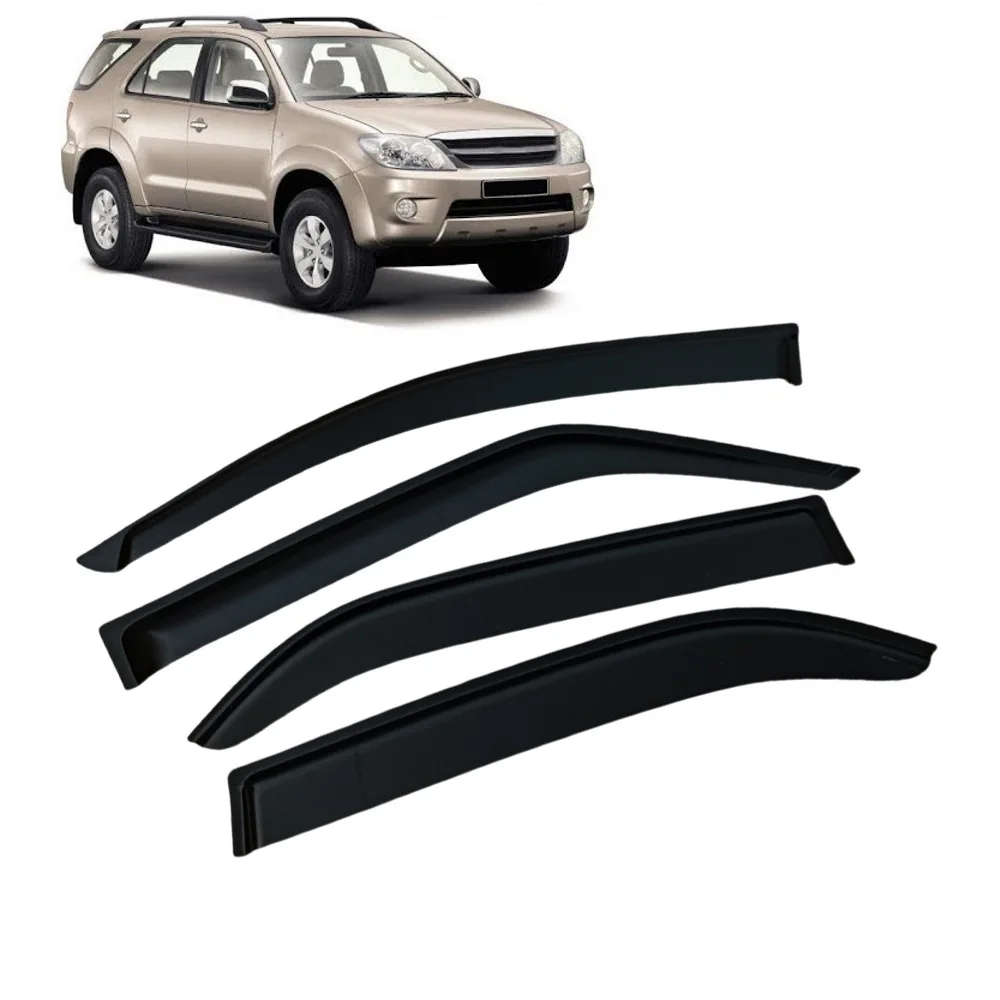 

For Toyota Fortuner Celica Tercel Coupe Venza Black Car Side Window Visor Guard Vent Awnings Shelters Rain Guard Door Ventvisor