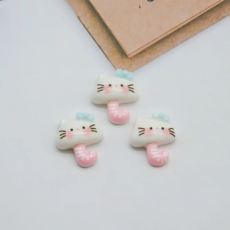 Gemmes pour ongles Hello Kitty - 50 pièces de breloques en résine mignonnes pour les modèles d'ongles à pression et en gel