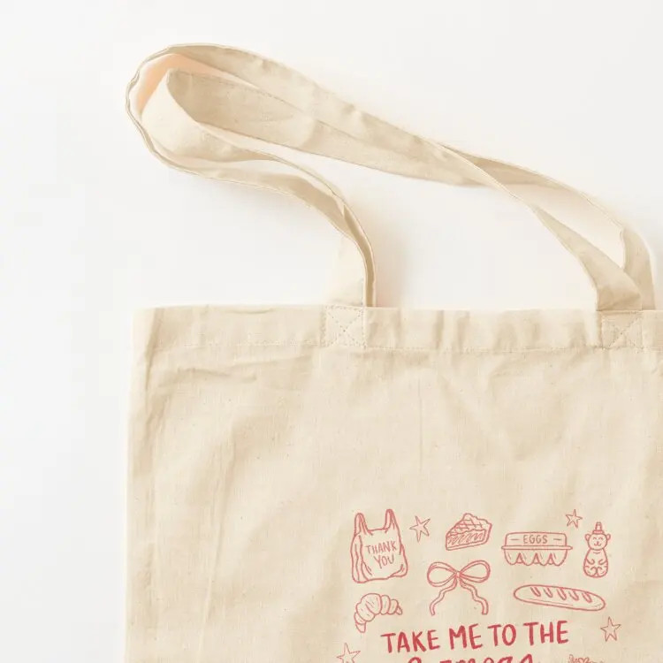 Farmer’s Market Tote Bag Custom bag Women's shopping bag for beach hand