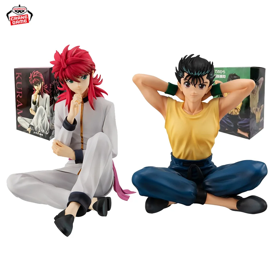 Set de Figuras de Acción de 8cm de YuYu Hakusho - Yusuke Urameshi, Shuichi Minamino y Youko Kurama, Muñecos Coleccionables de Anime del Tamaño de la Palma de la Mano
