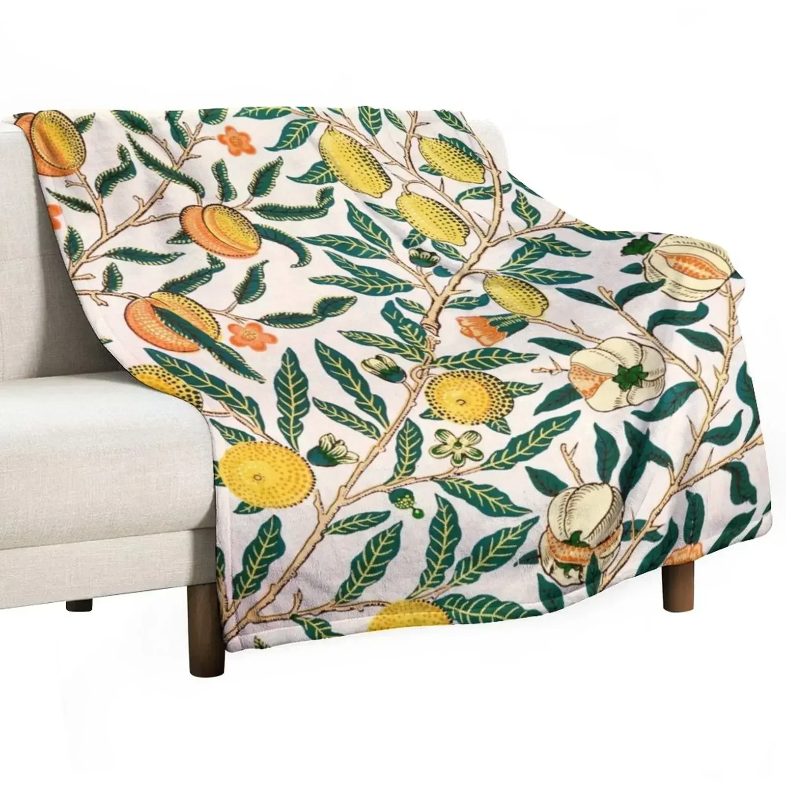 

Fruit or Pomegranate - William Morris Throw Blanket Polar Furrys heavy to sleep Sofa Quilt Blankets