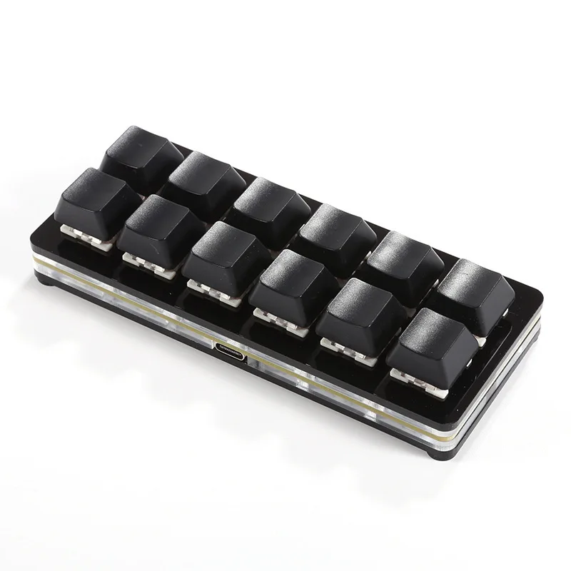 

12Key Mini Mechanical Keyboard Full Selection Copy Paste Custom Shortcut One-Click Password Recording Mute Key