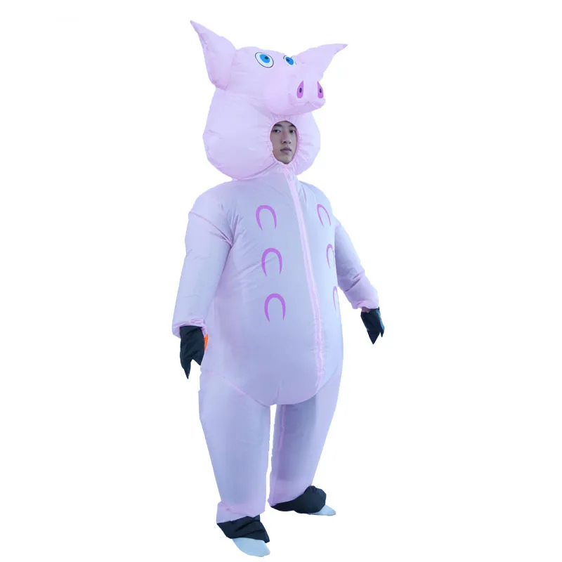 Inflatable pig doll costume Holiday party party stage set props cute cartoon inflatable costume