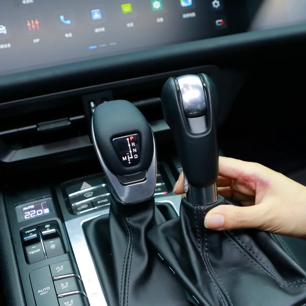 Retrofit Replacement for Macan Black Luminous LED Light Car Interior Shifter Knob
