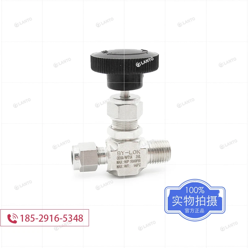 

316L Stainless Steel High-pressure Ferrule To Npt External Wire Needle Valve Globe Valve Air Source Flow Regulating Valve