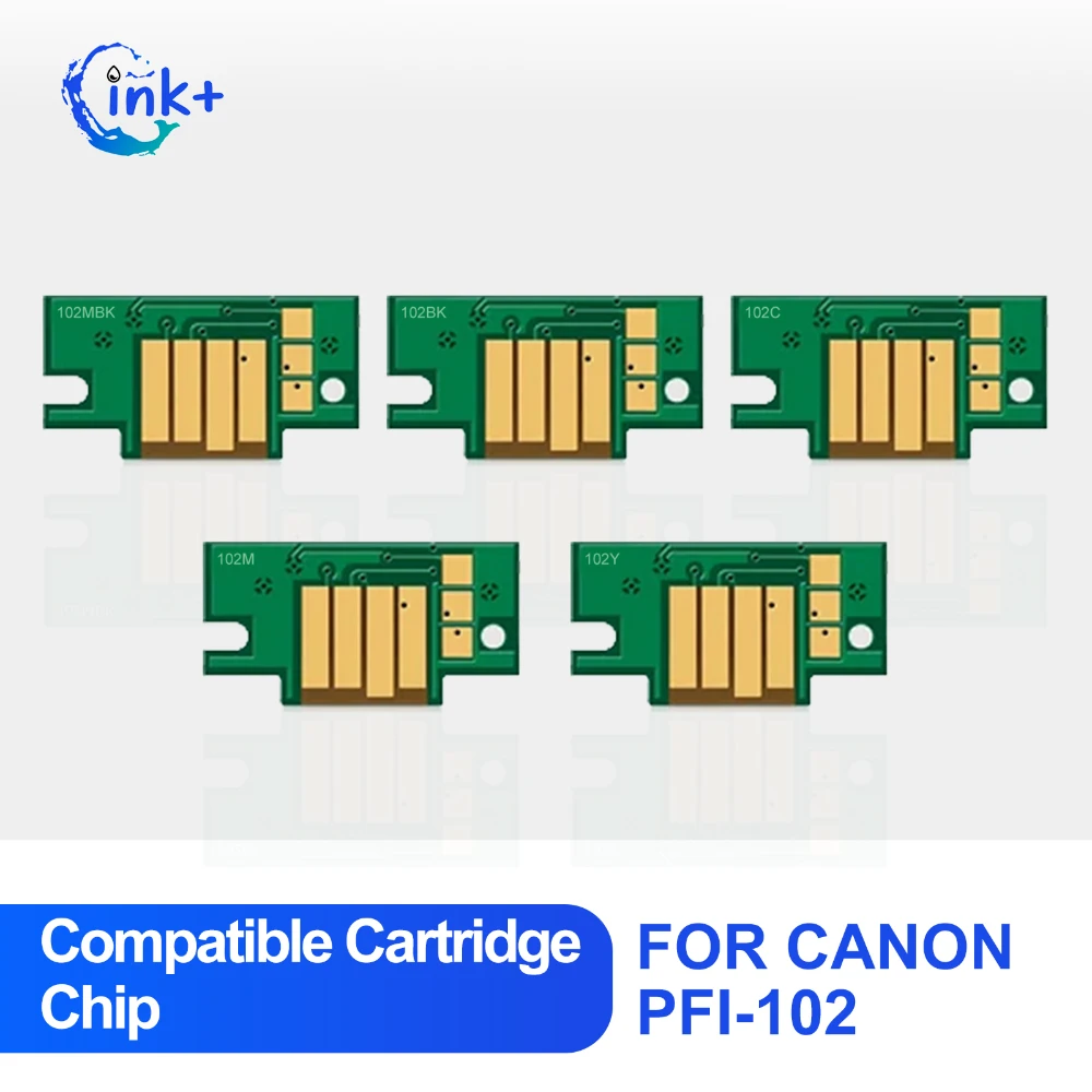 PFI-102 PFI 102 PFI102 mürekkep kartuşu otomatik sıfırlama çipi Canon iPF500 iPF600 iPF700 iPF510 iPF605 iPF610 iPF710 iPF720 Plotter