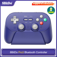 8BitDo - Pro 3 Bluetooth Controller for Nintendo Switch 1/2,PC,Windows, Apple, SteamOS, Android with Charging Dock TMR Joysticks