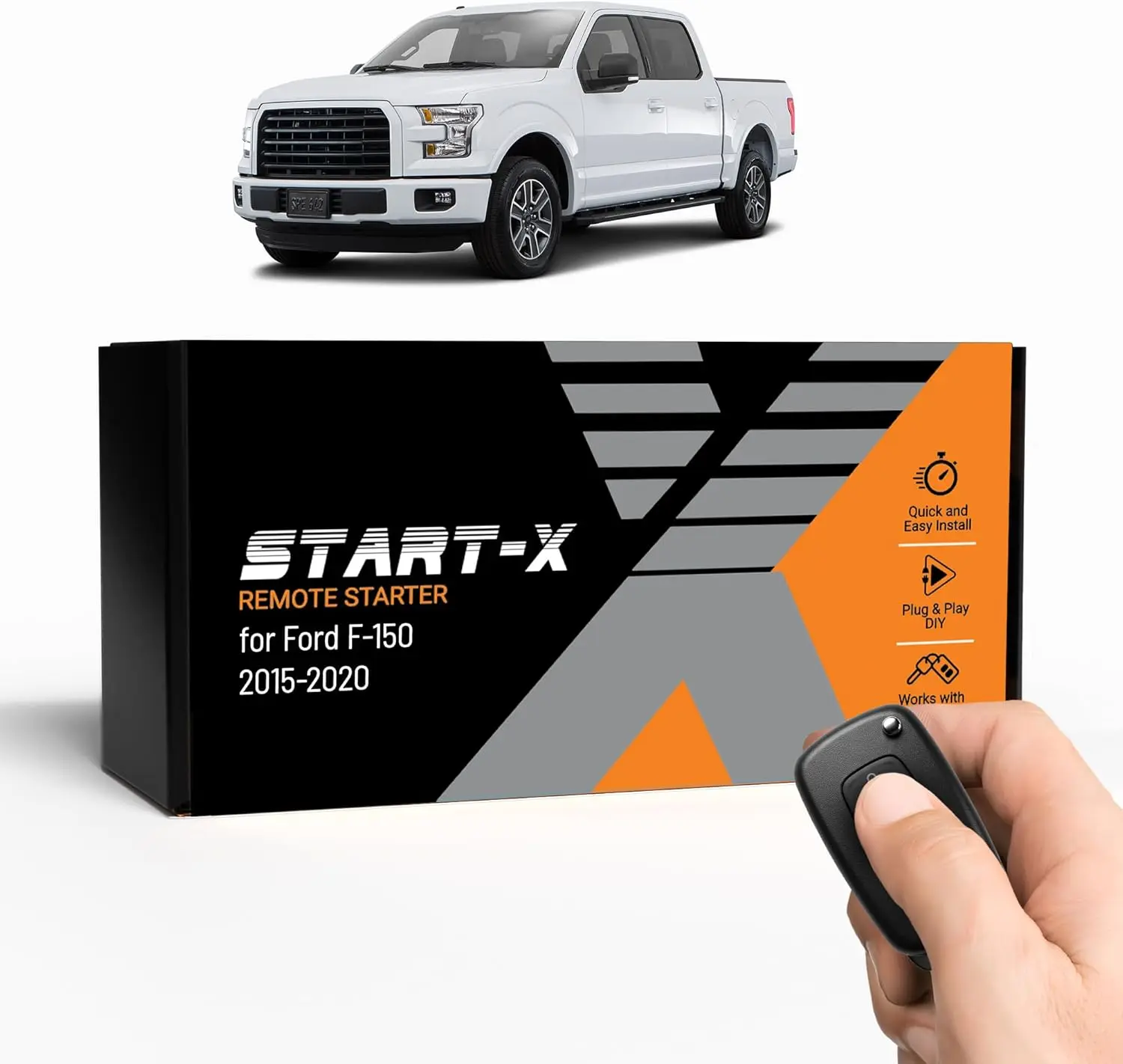 

Remote Starter Kit for Ford F-150 2015-2020 Trucks with Push-to-Start or Key Ignition | Plug & Play Installation