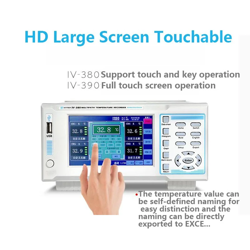 IV380 16 Channel Multi  Temperature Data Logger High Resolution USB     Inspection