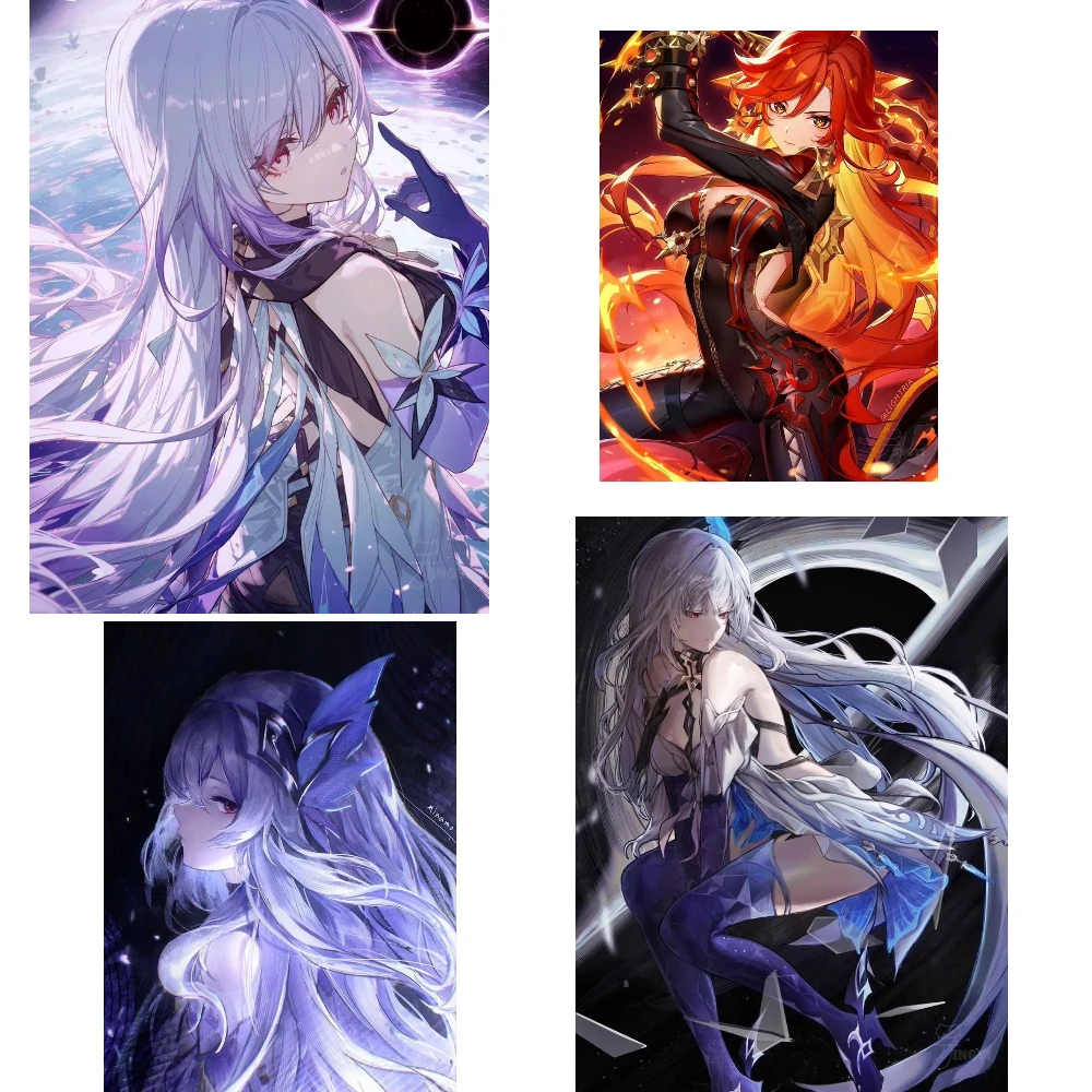 

Пазлы-головоломки (500/1000/1200/2000 элементов) с персонажами аниме-игр для семейного досуга, игровой комнаты, спальни, домашнего декора, подарок