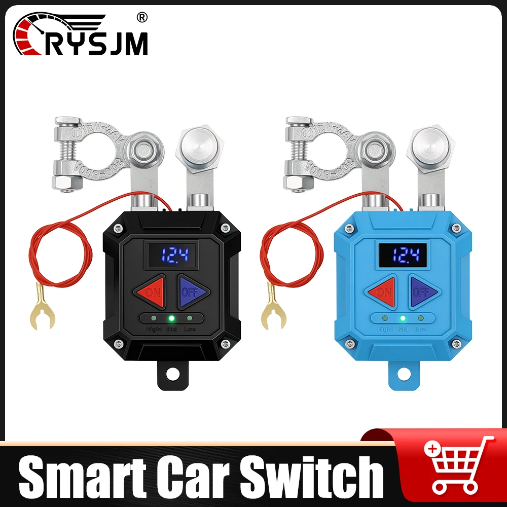 

12V24V Smart Switch Low Voltage Protection Remote Power Cut off Detection Power Switch Isolator For Car Motorcycle Truck Battery