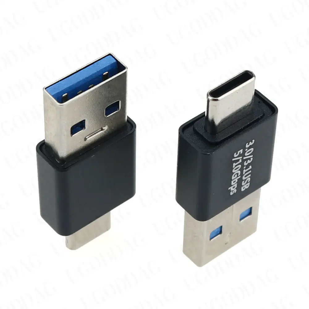 1/2 قطعة Type-C USB C ذكر إلى USB3.0 ذكر التوصيل محول كابل شحن مزامنة البيانات USB 3.1 نوع C محول