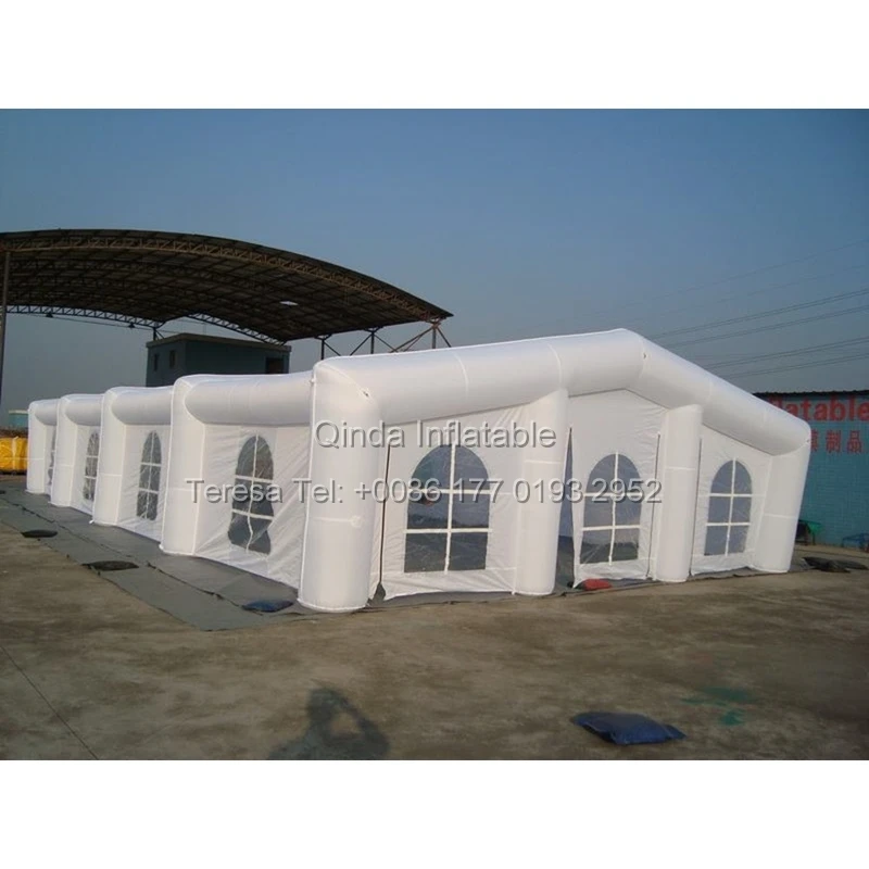 All White Protable Church Tent Inflatable Wedding Tent Pup Up House For Party Or Wedding Event