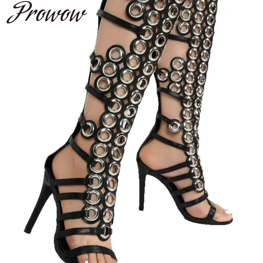 

Костюм, прошитые сандалии с металлическим вырезом, женская обувь Zapatos Mujer